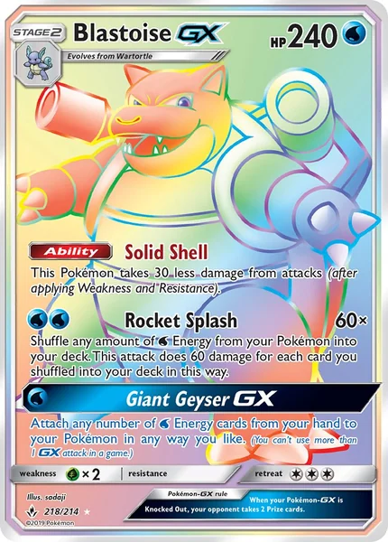 Blastoise GX card image