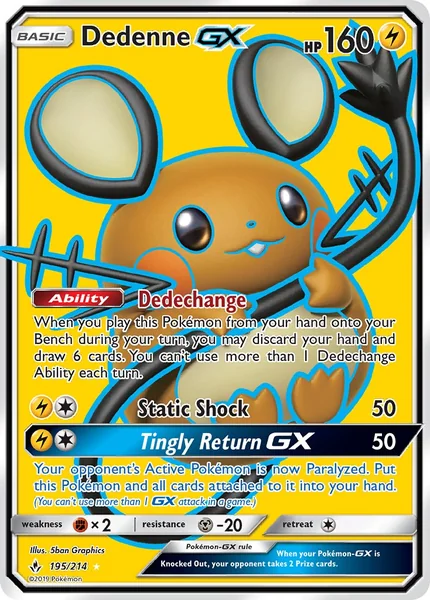Dedenne GX card image