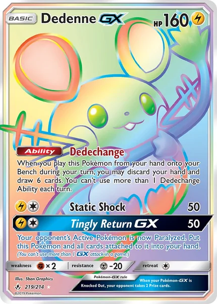 Dedenne GX card image