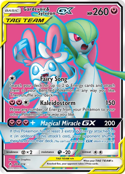 Gardevoir & Sylveon GX card image
