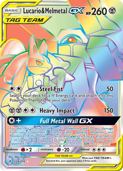 Lucario & Melmetal GX card image
