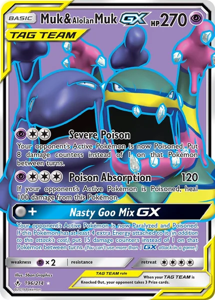 Muk & Alolan Muk GX card image