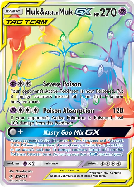 Muk & Alolan Muk GX card image