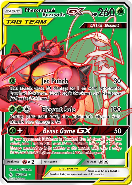 Pheromosa & Buzzwole GX card image