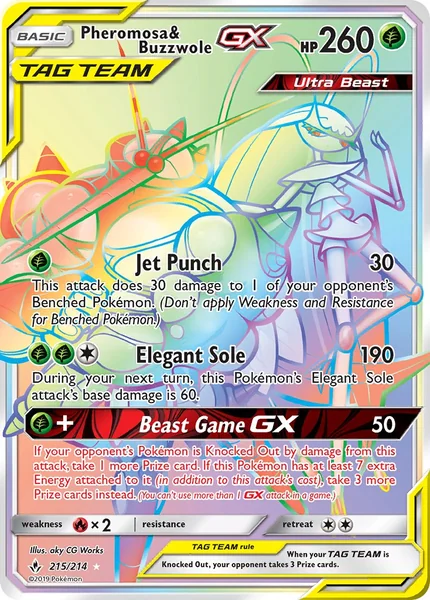 Pheromosa & Buzzwole GX card image