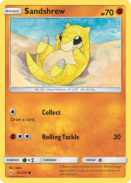 Sandshrew card image