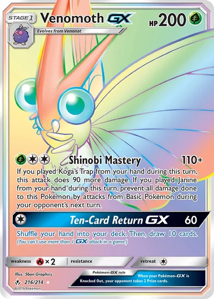 Venomoth GX card image
