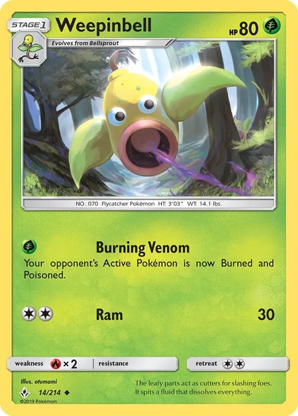 Weepinbell card image