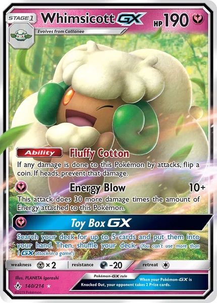Whimsicott GX card image