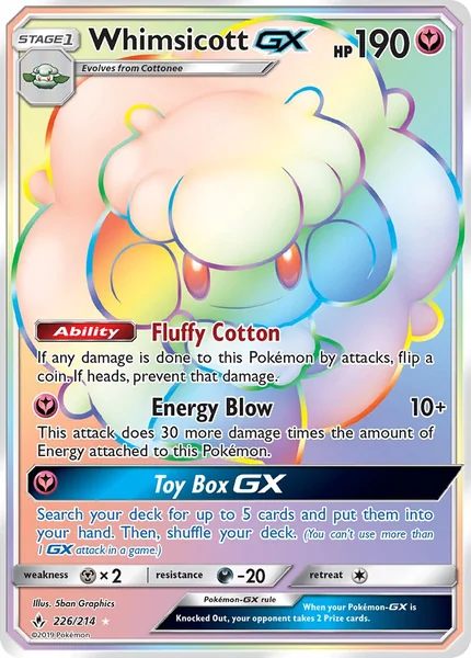 Whimsicott GX card image