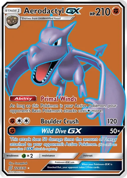 Aerodactyl GX card image