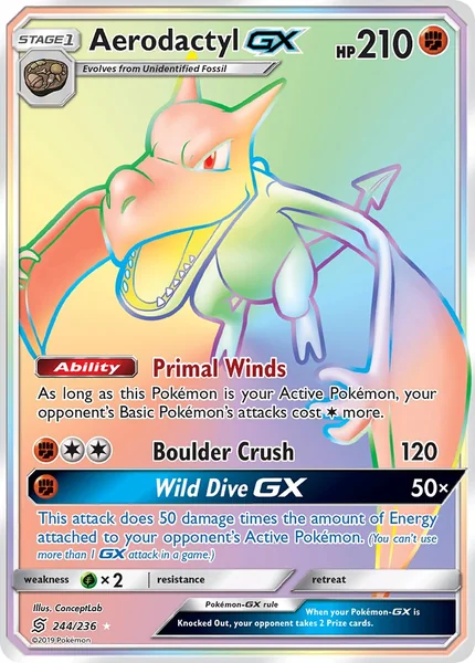 Aerodactyl GX card image