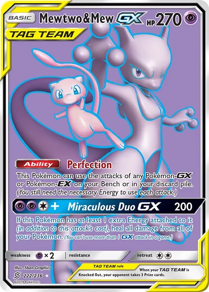 Mewtwo & Mew GX card image