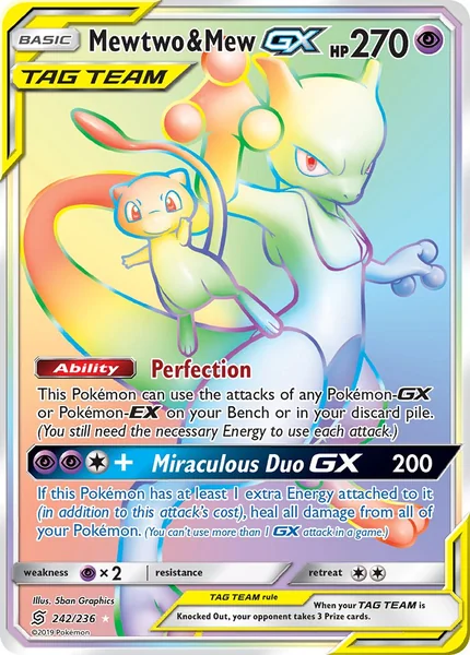 Mewtwo & Mew GX card image