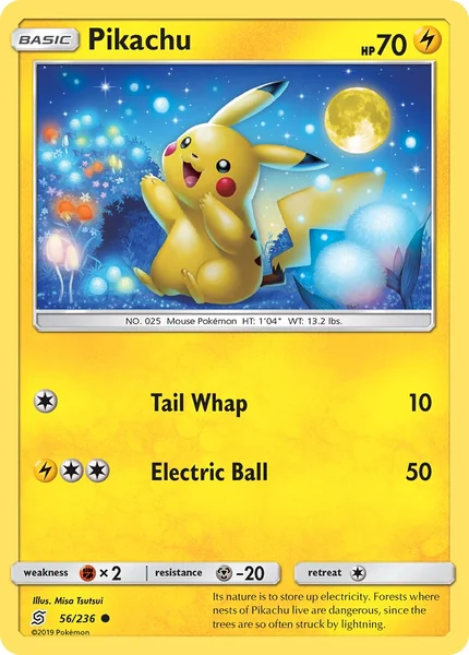 Pikachu card image