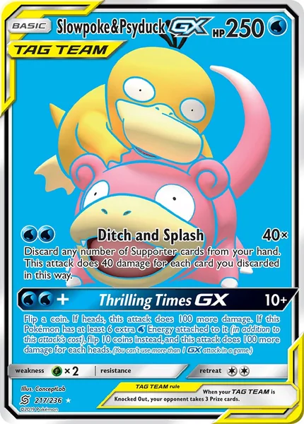 Psyduck & Slowpoke GX card image