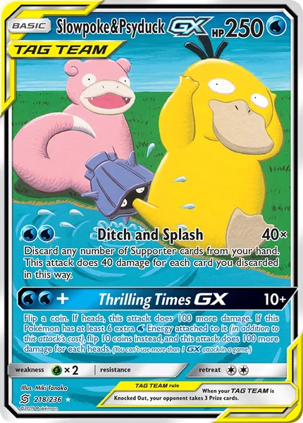 Psyduck & Slowpoke GX card image