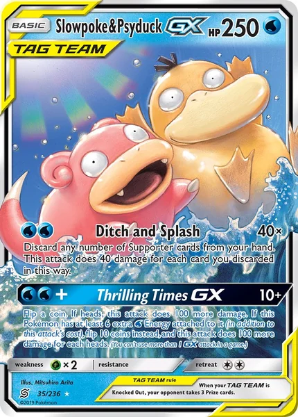Slowpoke & Psyduck GX card image