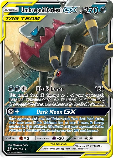 Umbreon & Darkrai GX card image