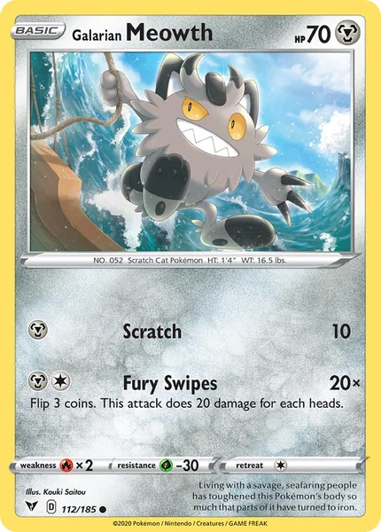 Galarian Meowth card image