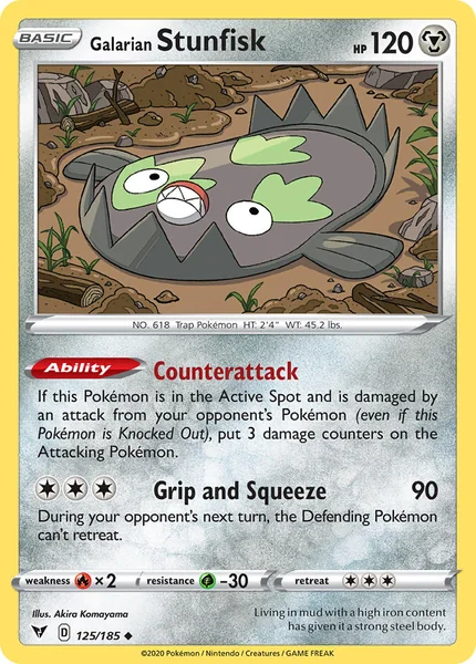 Galarian Stunfisk card image