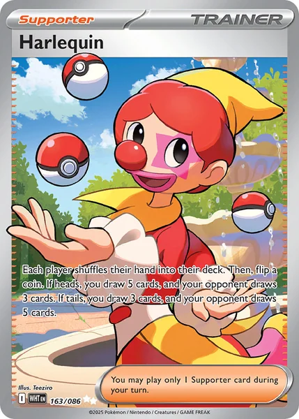 Harlequin card image