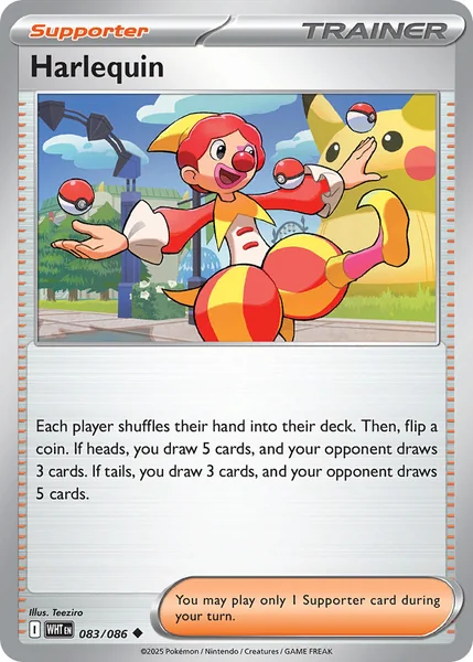 Harlequin card image