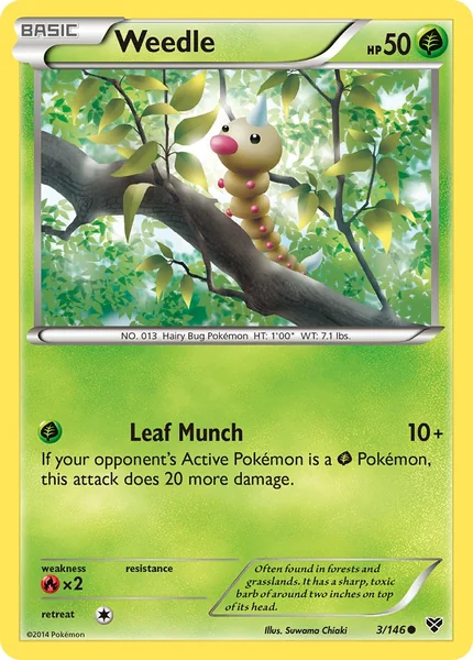 Weedle card image